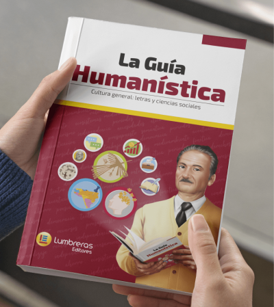 Estudiante revisando libros preuniversitarios de Lumbreras Editores