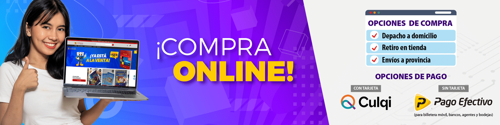 Banner de  la tienda virtual de Lumbreras Editores