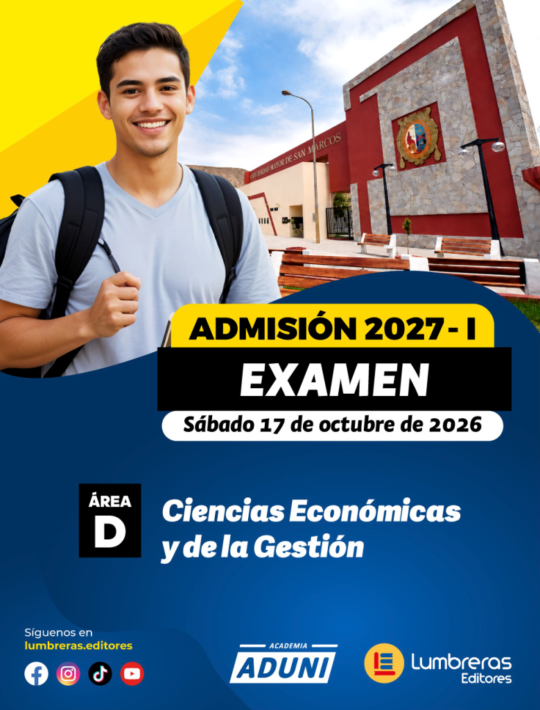 EX Adm UNMSM 2027 I area D Página 01